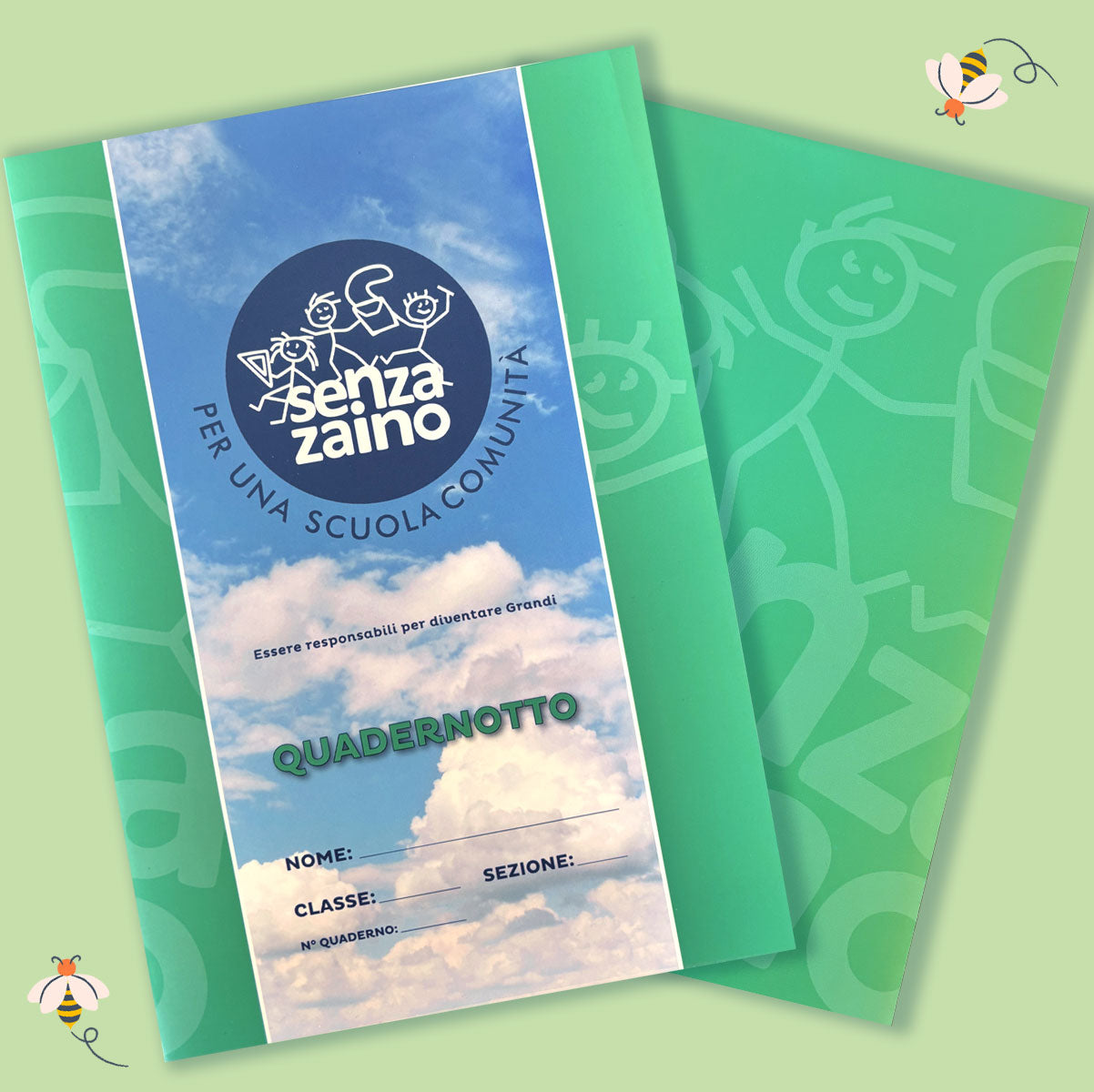 Quadernotto C verde scuro - Classe Prima - 64 pagine