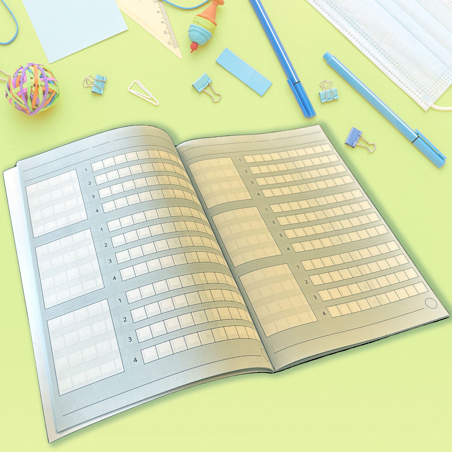 Quadernotto E - Azzurro Avio - Classe Prima - 64 pagine