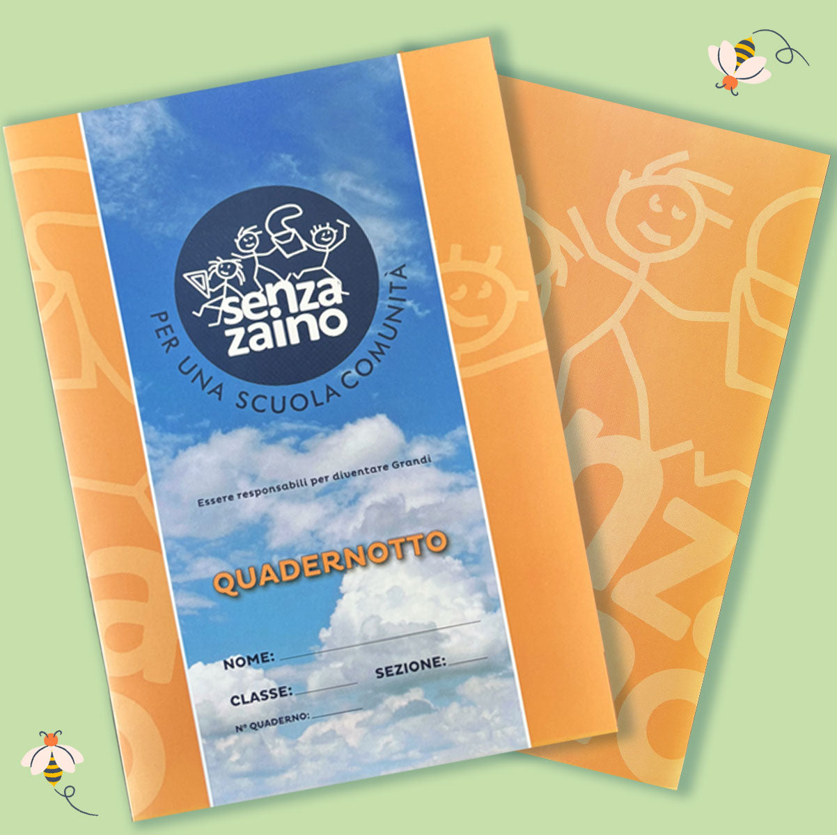 Quaderno H - Arancione - Classe Seconda e Terza - 64 pagine