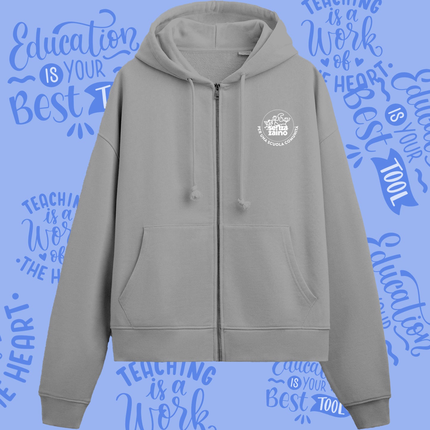 Felpa con Zip Unisex Adulto