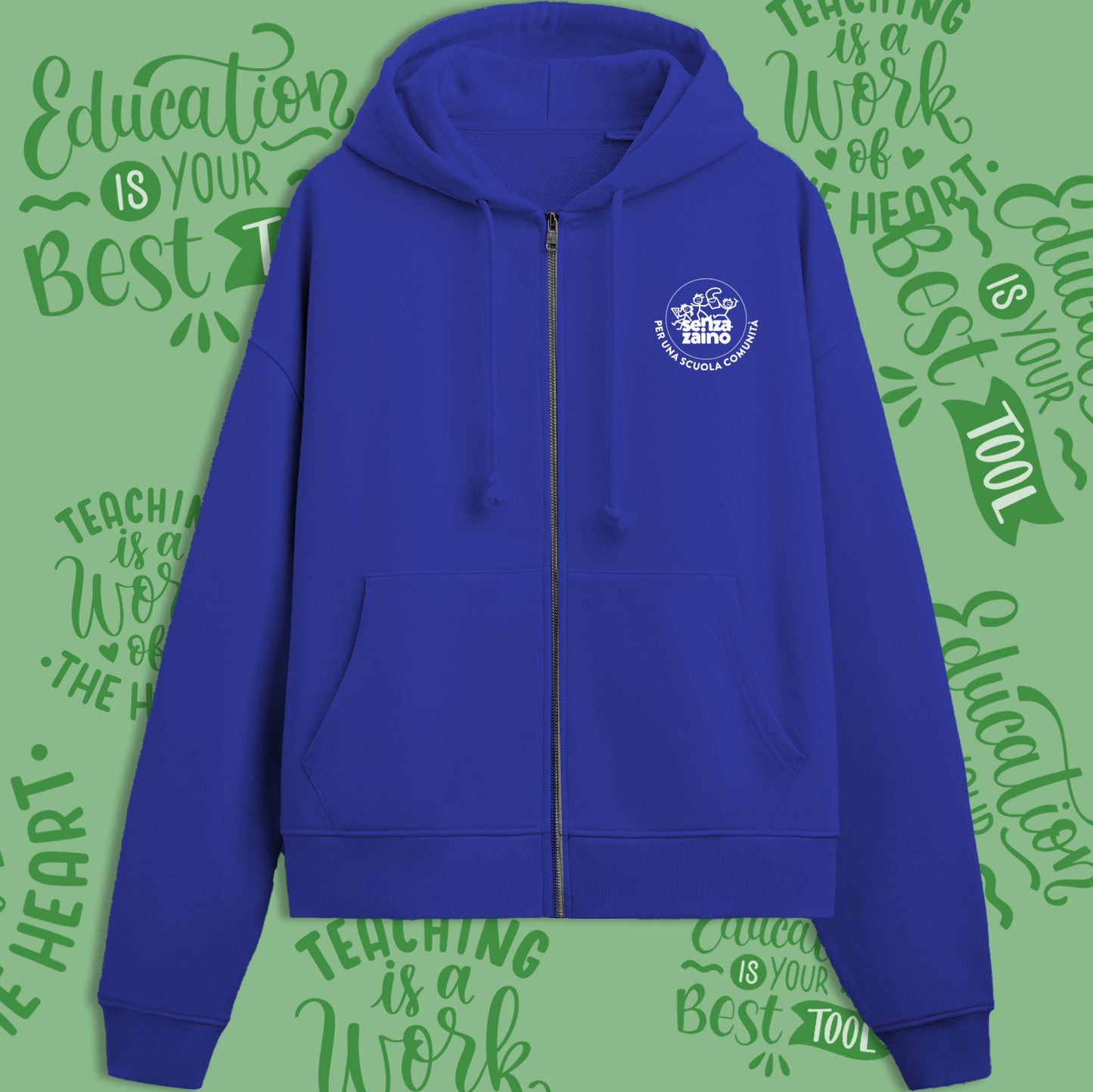 Felpa con Zip Unisex Adulto