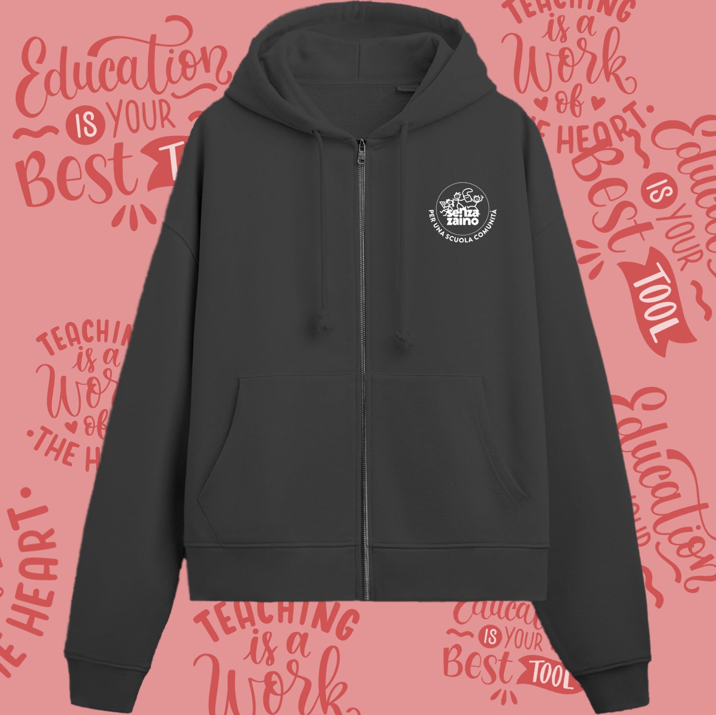 Felpa con Zip Unisex Adulto